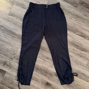 Milly Yvonne Stretch Linen Pant